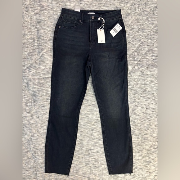 Good American Good Waist Cropped Raw Hem Skinny Jeans Sz 8 NWTGood American -
